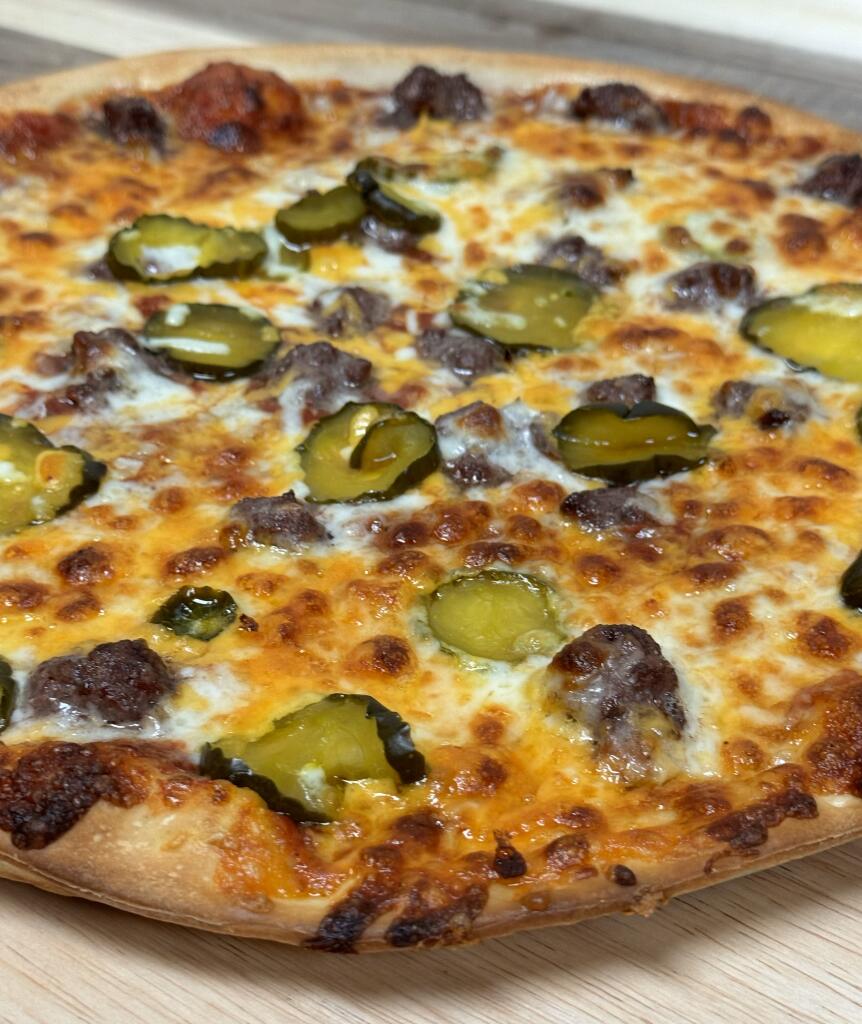 Linwood Pizza, Wyoming, MN Cheeseburger Pizza